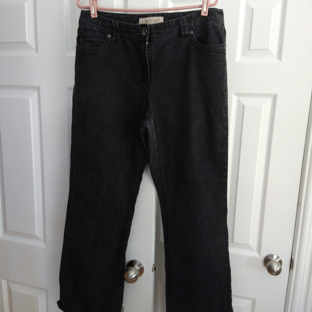 Size 15 Contrast black jeans